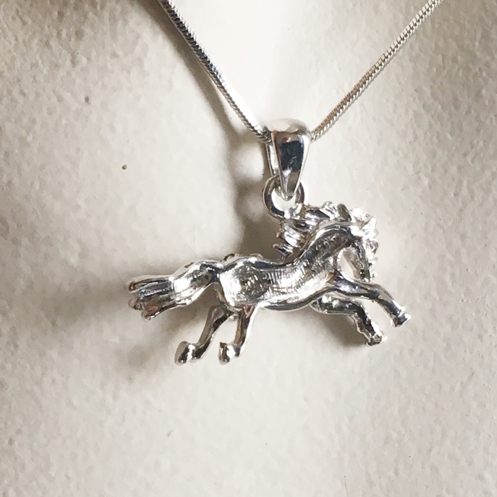 Horse Lovers Diamond Pendant Necklace - Picture 4 of 8